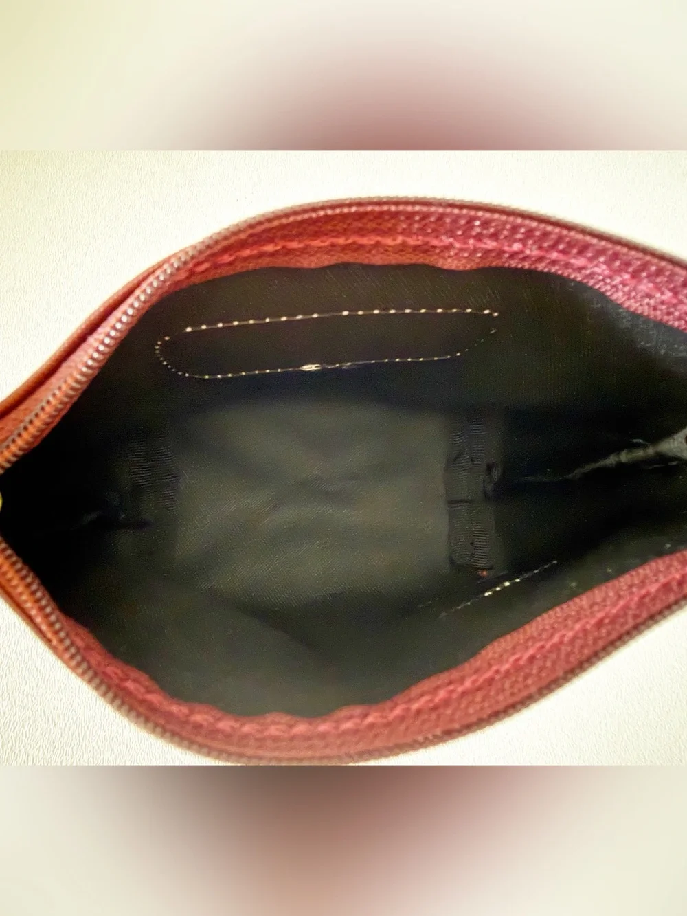 Jon Hart Chico Bag Burgundy Travel Pouch Cosmetic Case Personalized Hannah Small